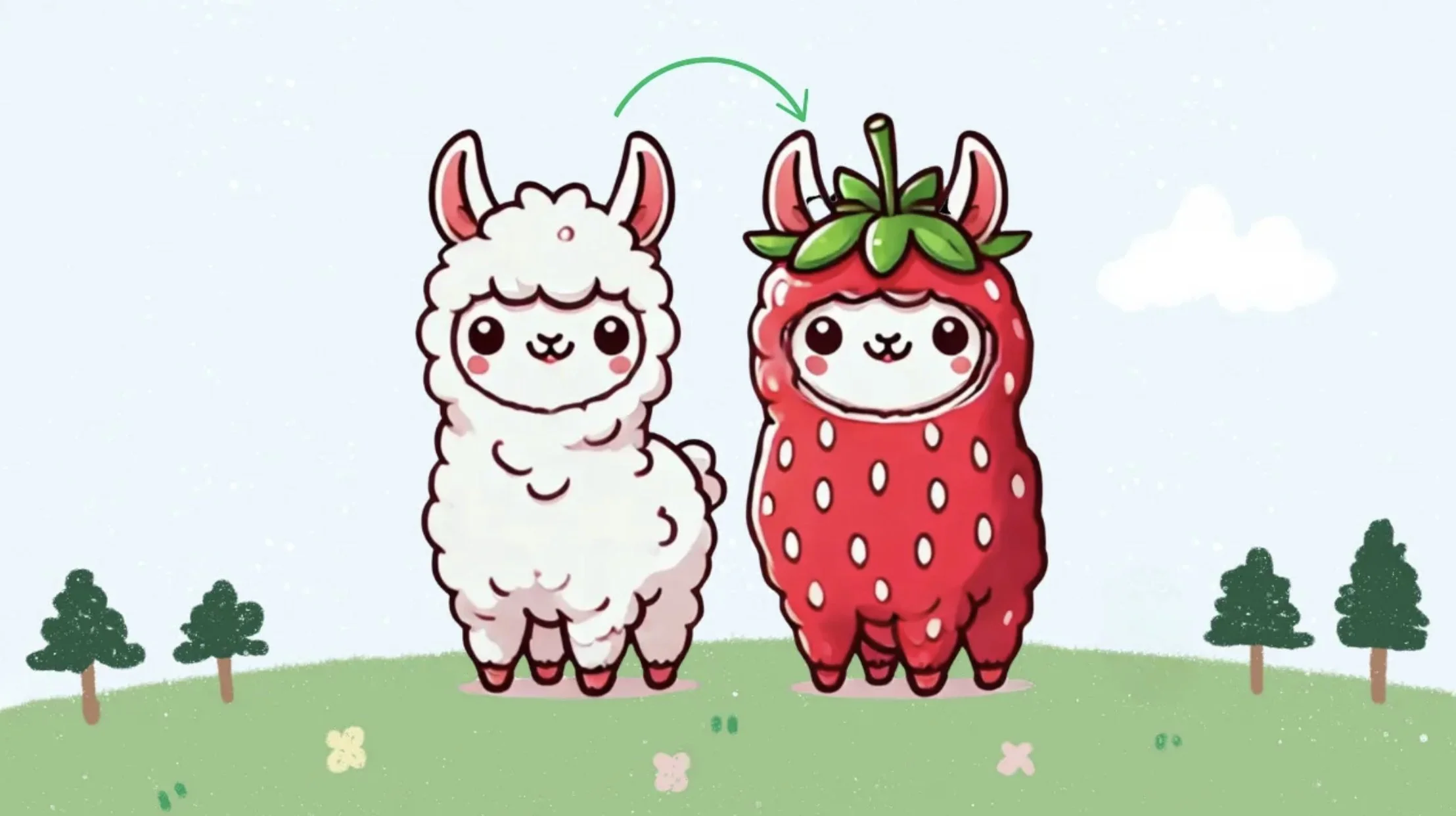 Ichigo（いちご）のブランドビジュアル — 音声AIパッケージのロゴ