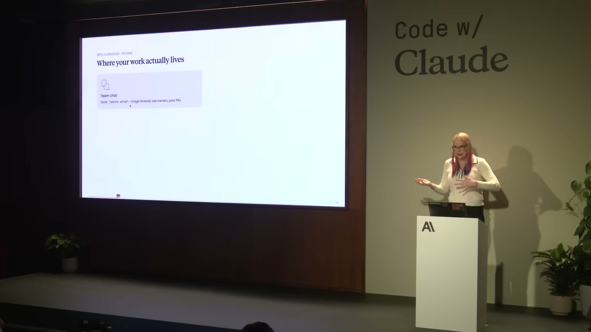 Where your work actually lives — Team chat, files, CI/CD