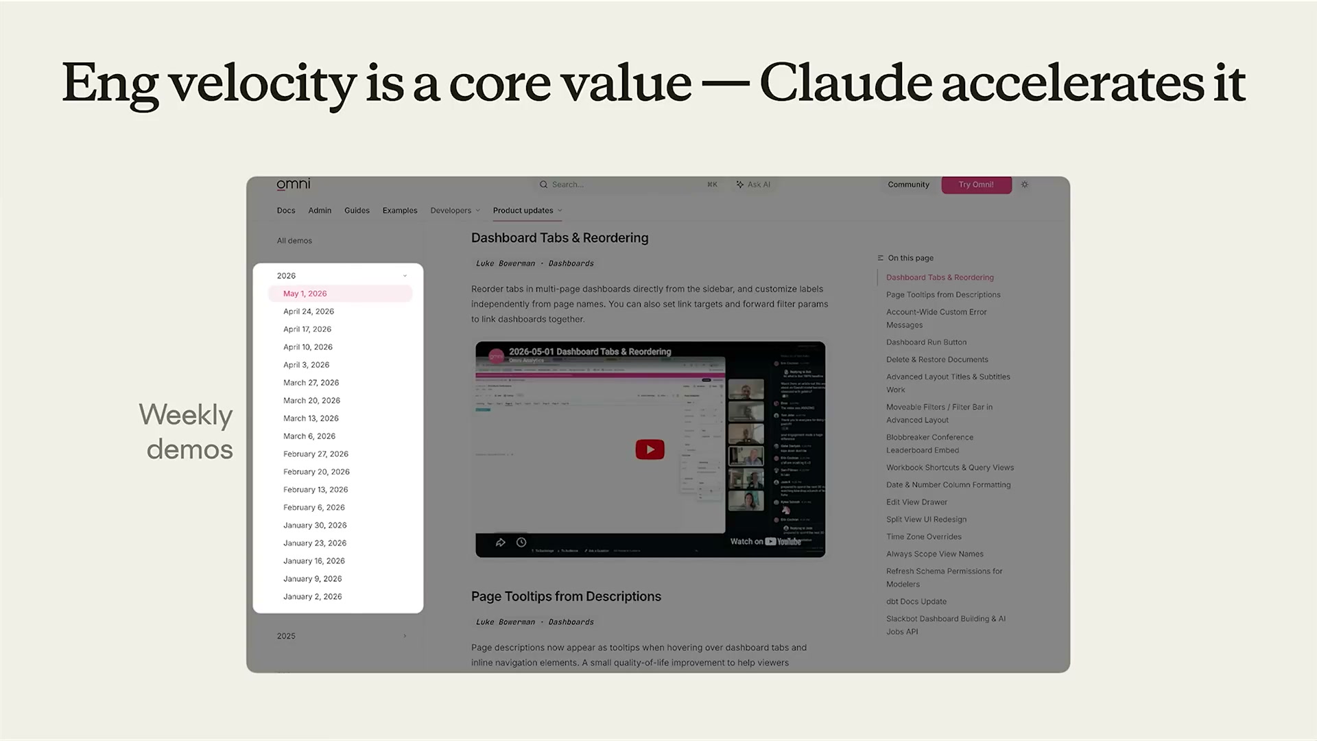 エンジニアリング速度はOmniのコアバリュー — Claudeがそれを加速する