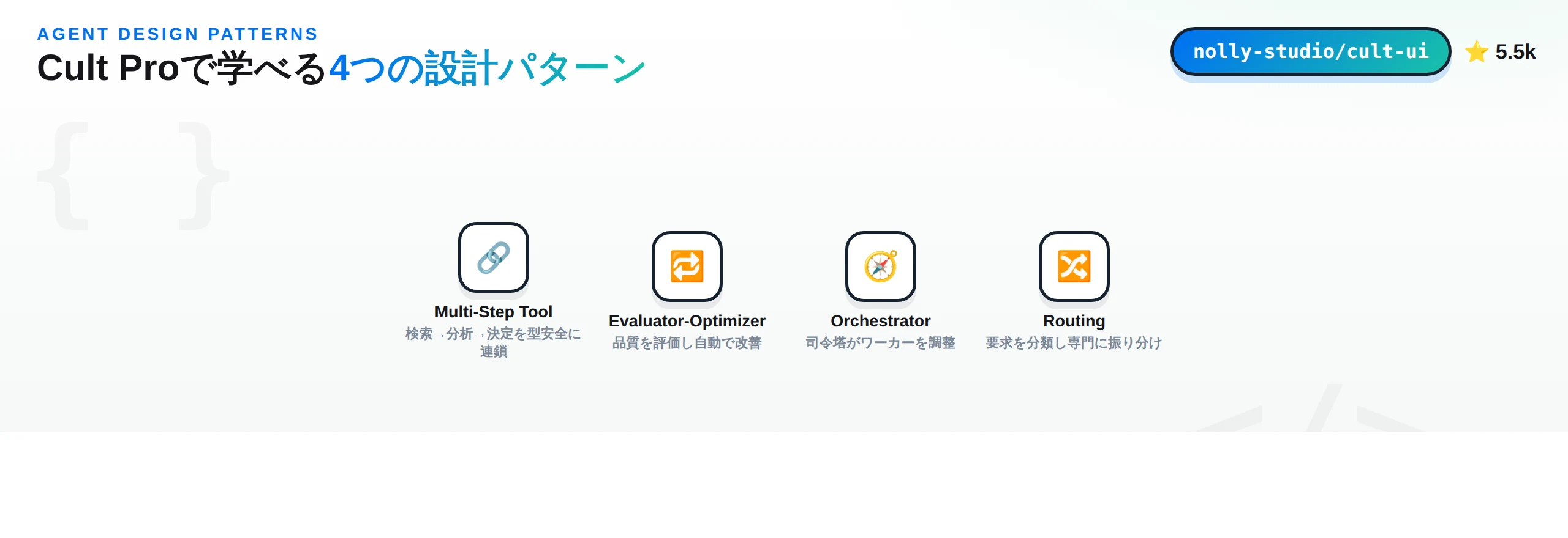 Cult Proで学べる4つのエージェント設計パターン（Multi-Step Tool・Evaluator-Optimizer・Orchestrator・Routing）