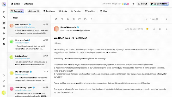 Square UIのemailsテンプレートで作成モーダルを開き、フォルダを切り替える実機デモ